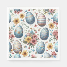 Servilleta De Papel Servilletas de Pascua de cuadros pastel