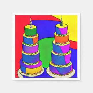 Servilleta De Papel Servilletas de pastel de cumpleaños