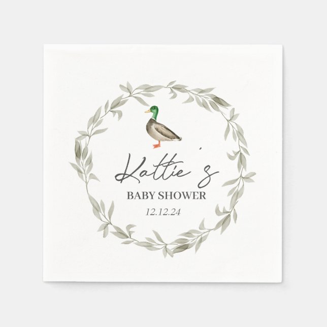 Servilleta De Papel servilletas de pato, servilletas mallard (Anverso)