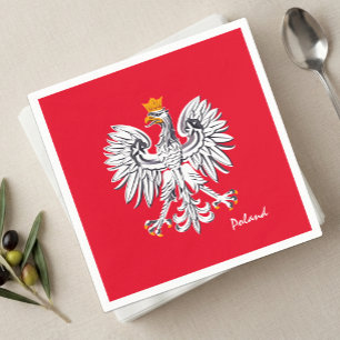 Servilleta De Papel Servilletas de Polonia, bandera polaca, águila, fi