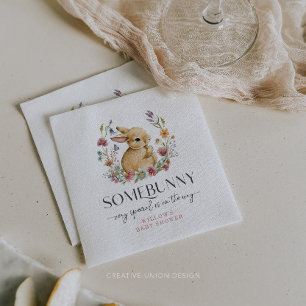 Servilleta De Papel Servilletas de regalo de bebé Somebunny Wildflower
