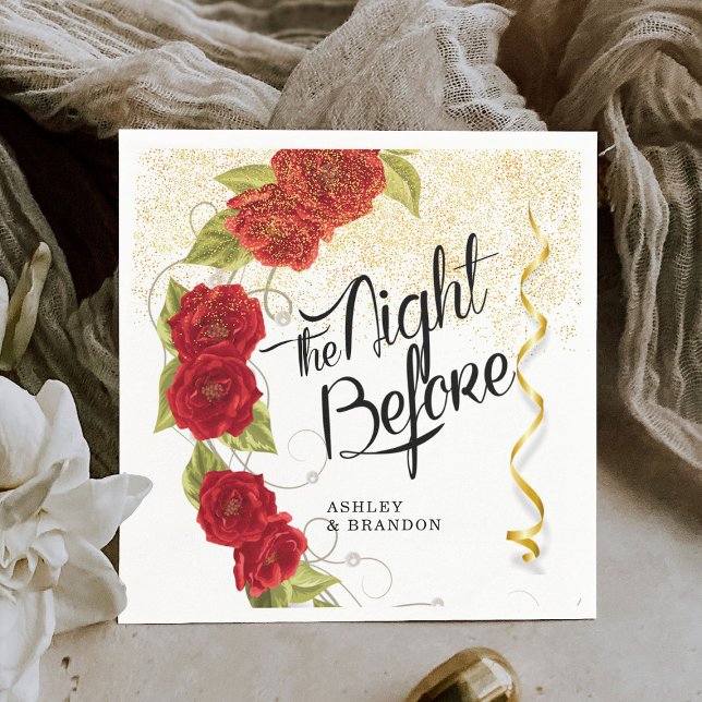 Servilleta De Papel Servilletas de Rosas Turcas Florales La Noche Ante (Subido por el creador)