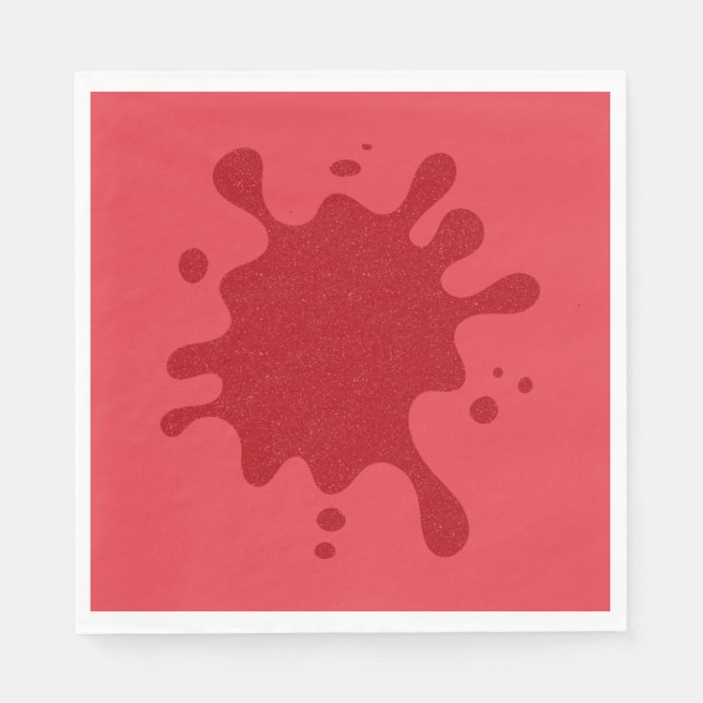 Servilleta De Papel Servilletas de ruido rojo de tomate personalizable (Anverso)