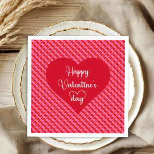 Servilleta De Papel Servilletas de San Valentín Corazones Rosados Rojo