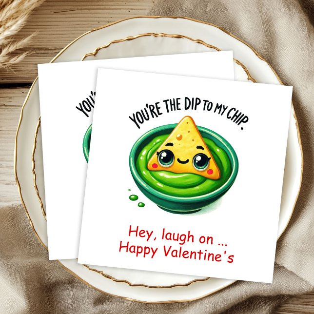 Servilleta De Papel Servilletas de San Valentín Personalizadas con Hum (Personalized Valentine Napkins Food Humor)