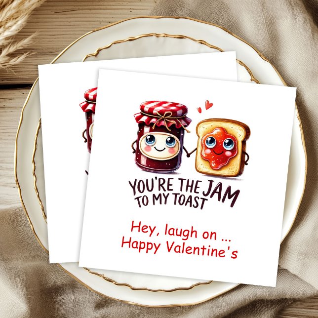 Servilleta De Papel Servilletas de San Valentín románticas personaliza (Funny Food Personalized Romantic Valentine Napks

)