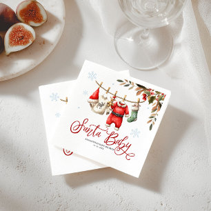 Servilleta De Papel Servilletas de Santa Bebé Navidad Invierno Baby Sh