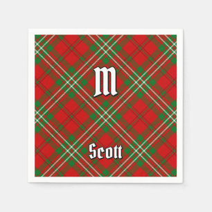 Servilleta De Papel Servilletas de Tartán Rojo Clan Scott