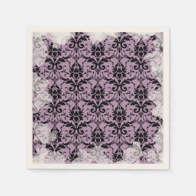 Servilleta De Papel Servilletas de té Lavanda Pastel Suave Grunge (Anverso)