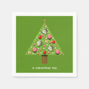 Servilleta De Papel Servilletas de té para fiesta navideña