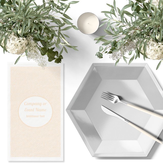 Servilleta De Papel Servilletas de Terrazzo - Naranja Melocotón (Terrazzo - Orange Peach - Napkins by Leapfroglisics Shop)