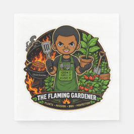 Servilleta De Papel Servilletas de The Flaming Gardener