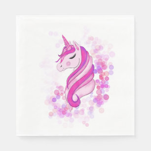 Servilleta De Papel Servilletas de Unicornio para Cumpleaños