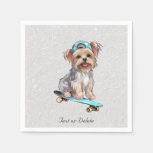 Servilleta De Papel Servilletas de Yorkshire Terrier acuarela