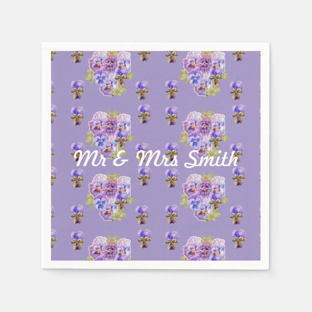 Servilleta De Papel Servilletas decorativas de amapola deslucida naran (Anverso)