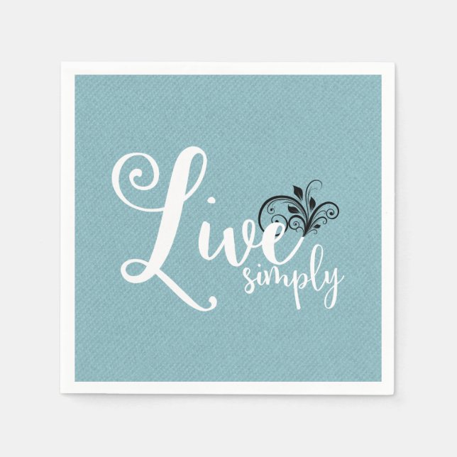 Servilleta De Papel Servilletas Decorativas | Vive Simplemente (Anverso)