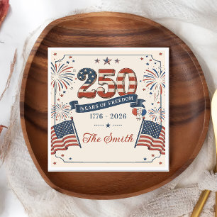 Servilleta De Papel Servilletas del 250 Aniversario de América