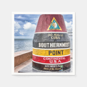 Servilleta De Papel Servilletas del cóctel de Key West la Florida