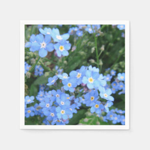 Servilleta De Papel Servilletas del cóctel del *Forget-Me-Not*