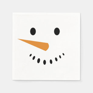 Servilleta De Papel Servilletas del cóctel del muñeco de nieve