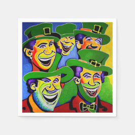Servilleta De Papel Servilletas del Día de San Patricio con Duendes