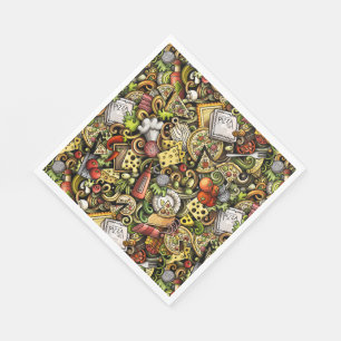 Servilleta De Papel Servilletas del fiesta de la pizza