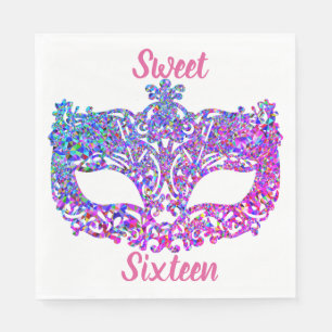 Servilleta De Papel Servilletas del fiesta del dulce dieciséis