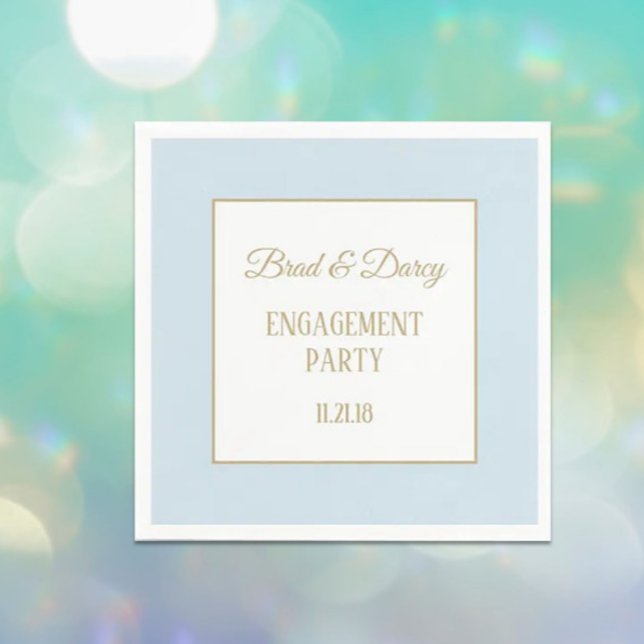 Servilleta De Papel servilletas del partido de compromiso personalizad (Subido por el creador)