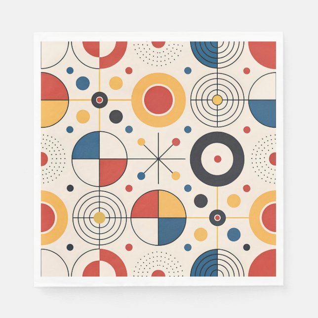 Servilleta De Papel Servilletas diseño geométrico (Anverso)