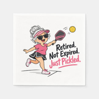 Servilleta De Papel Servilletas Divertidas de Pickleball para Jubilaci