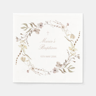Servilleta De Papel Servilletas editables de flores florales boho