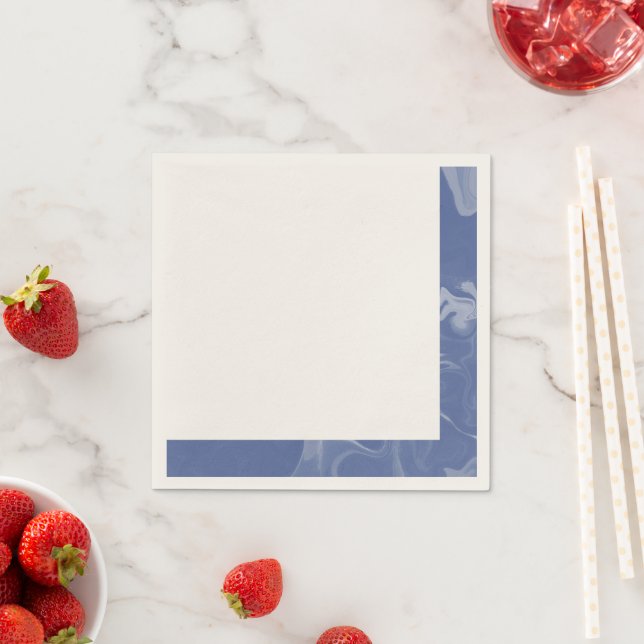 Servilleta De Papel Servilletas elegantes azules (In situ)