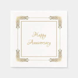 Servilleta De Papel Servilletas Elegantes de Aniversario con Encaje Do