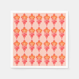 Servilleta De Papel Servilletas Elegantes de Damasco Floral Chic