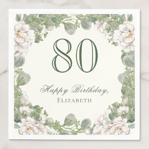 Servilleta De Papel Servilletas Elegantes de Floral Marfil para Cumple