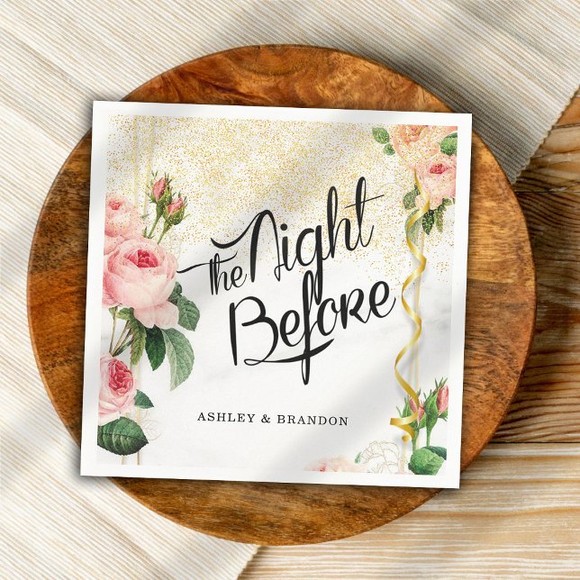 Servilleta De Papel Servilletas Elegantes Florales La Noche Antes de l (Subido por el creador)