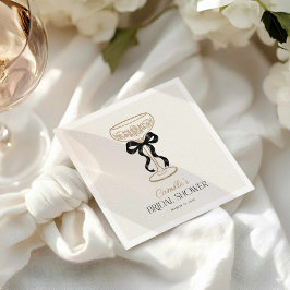 Servilleta De Papel Servilletas elegantes para Brunch Nupcial con Cham