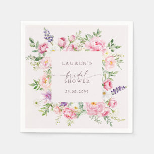 Servilleta De Papel Servilletas Elegantes para Desayuno Nupcial Floral