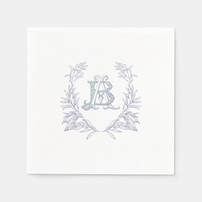 Servilleta De Papel servilletas escudo boda (Anverso)