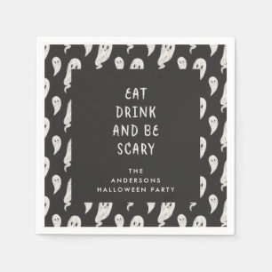 Servilleta De Papel Servilletas fantasmales de Halloween del fiesta de
