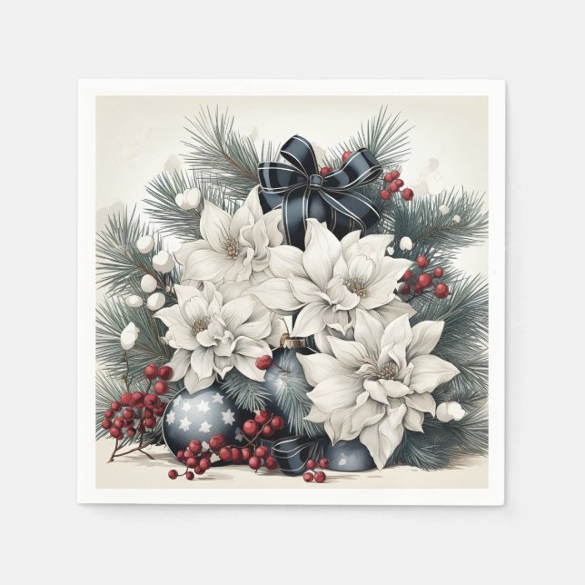 Servilleta De Papel Servilletas Feliz Navidad (Anverso)