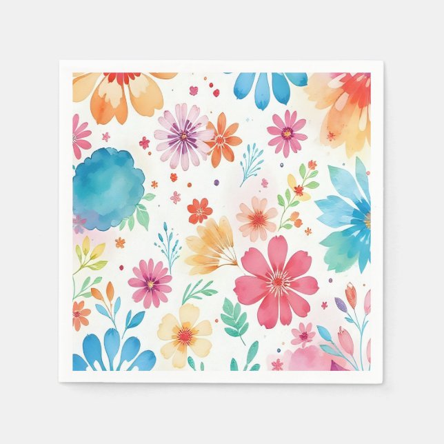 Servilleta De Papel servilletas florales (Anverso)