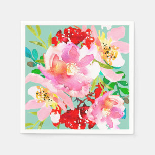 Servilleta De Papel Servilletas florales coloridas brillantes