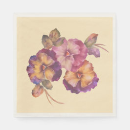 Servilleta De Papel Servilletas Florales de Pensamiento Suave | Diaria