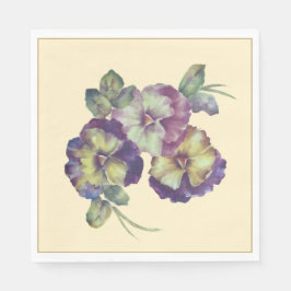 Servilleta De Papel Servilletas Florales de Pensamiento Suave | Todos 