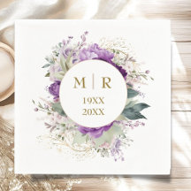 Servilletas Florales de Peonía para Aniversario de