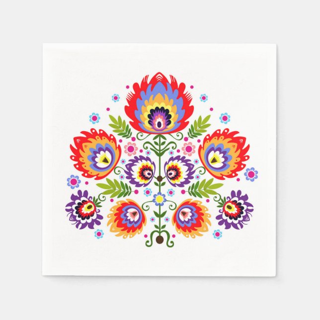 Servilleta De Papel servilletas folclóricas (Anverso)