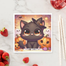 Servilleta De Papel Servilletas Gato Negro