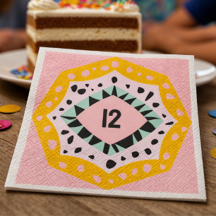 Servilleta De Papel Servilletas Lindas y Coloridas con Edad Personaliz