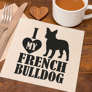 Servilleta De Papel Servilletas Me Encanta Mi Bulldog Francés
